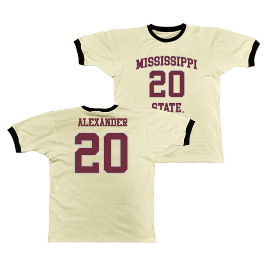 Mississippi State Retro Ringer Tee - Harrison Alexander