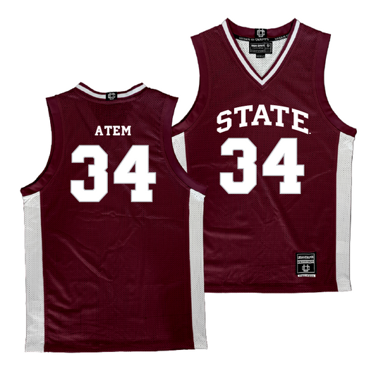 Mississippi State Men's Basketball Maroon Jersey - Gai Atem