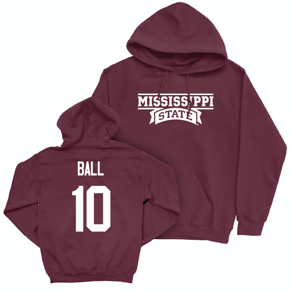 Maroon Football Team Hoodie   - Cameron Ball