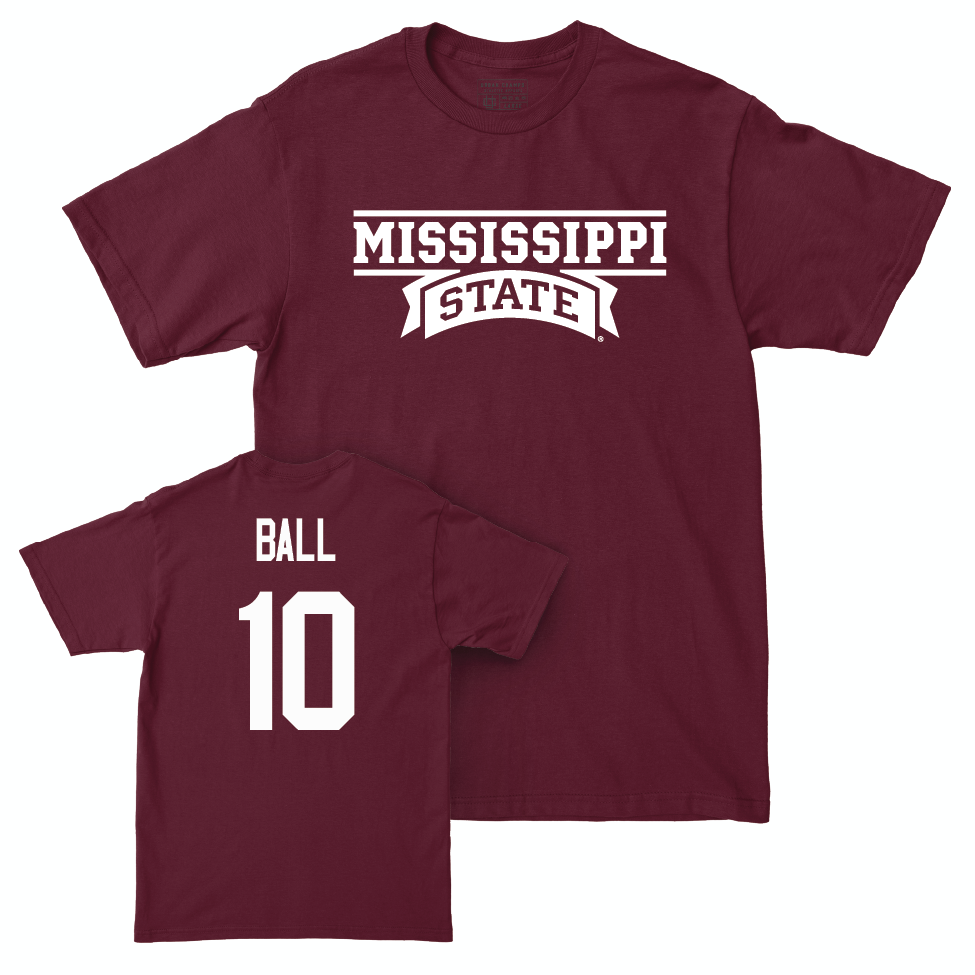 Maroon Football Team Tee   - Cameron Ball