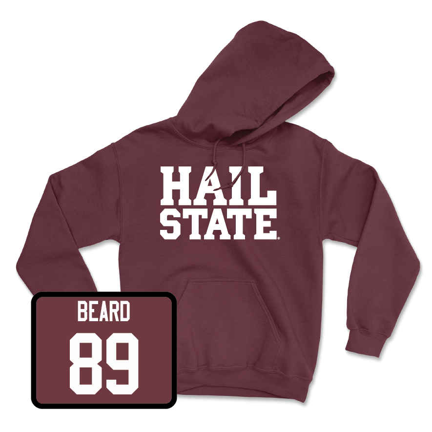 Maroon Football Hail Hoodie - Luke Beard