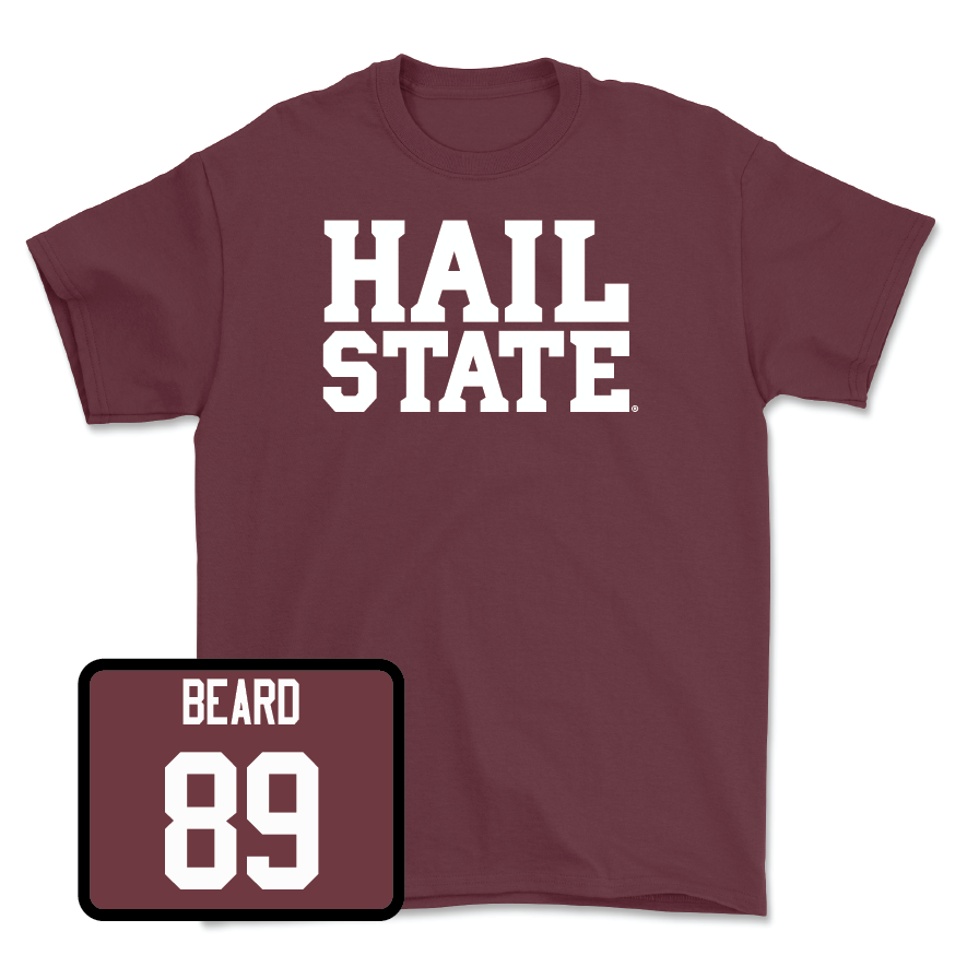 Maroon Football Hail Tee - Luke Beard