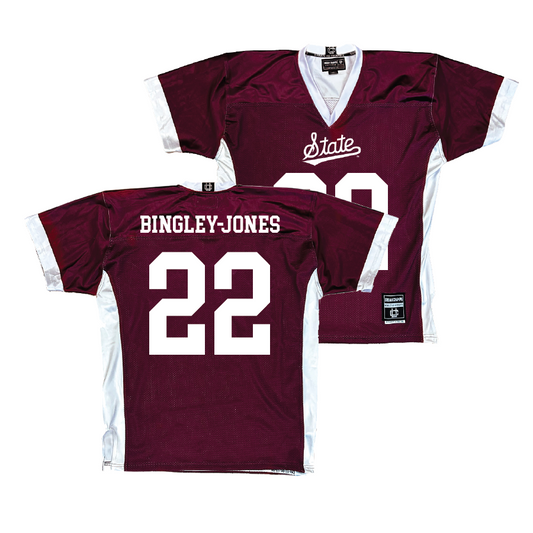 Maroon Mississippi State Football Jersey   - Kedrick Bingley-Jones