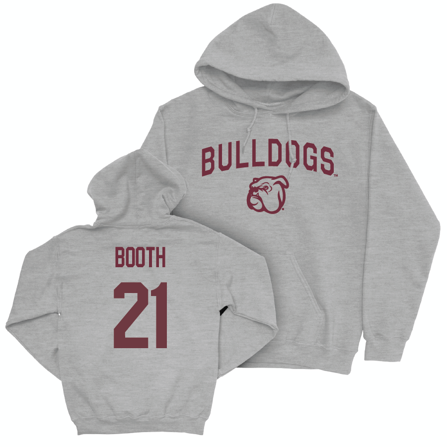 Sport Grey Football Bulldogs Hoodie   - Davon Booth