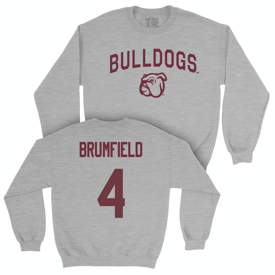 Sport Grey Football Bulldogs Crew   - DeAgo Brumfield