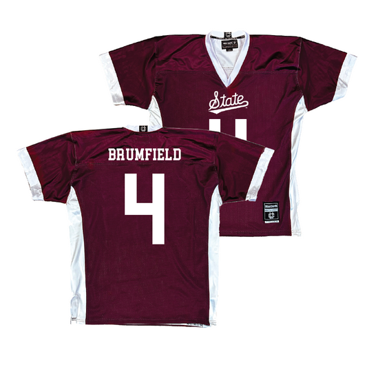 Maroon Mississippi State Football Jersey   - DeAgo Brumfield