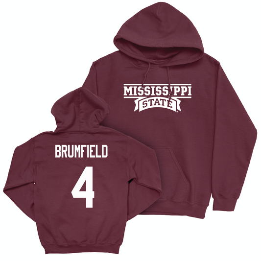 Maroon Football Team Hoodie   - DeAgo Brumfield