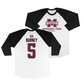 Mississippi State Softball 3/4 Sleeve Raglan Tee - Jadyn Burney