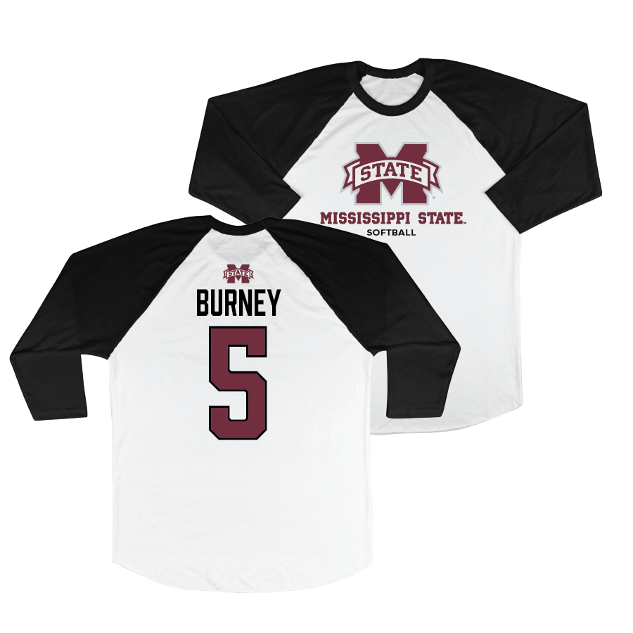 Mississippi State Softball 3/4 Sleeve Raglan Tee - Jadyn Burney