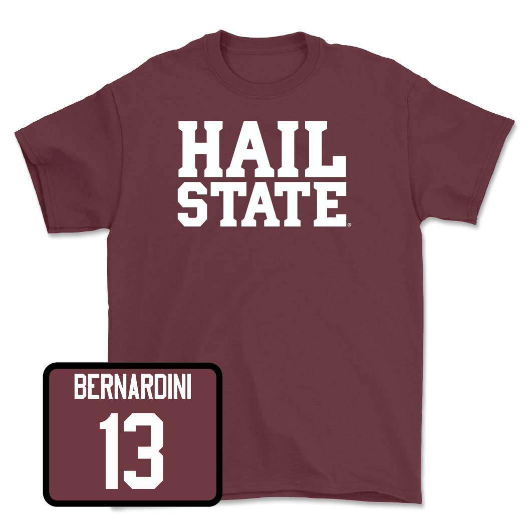 Maroon Softball Hail Tee - Morgan Bernardini