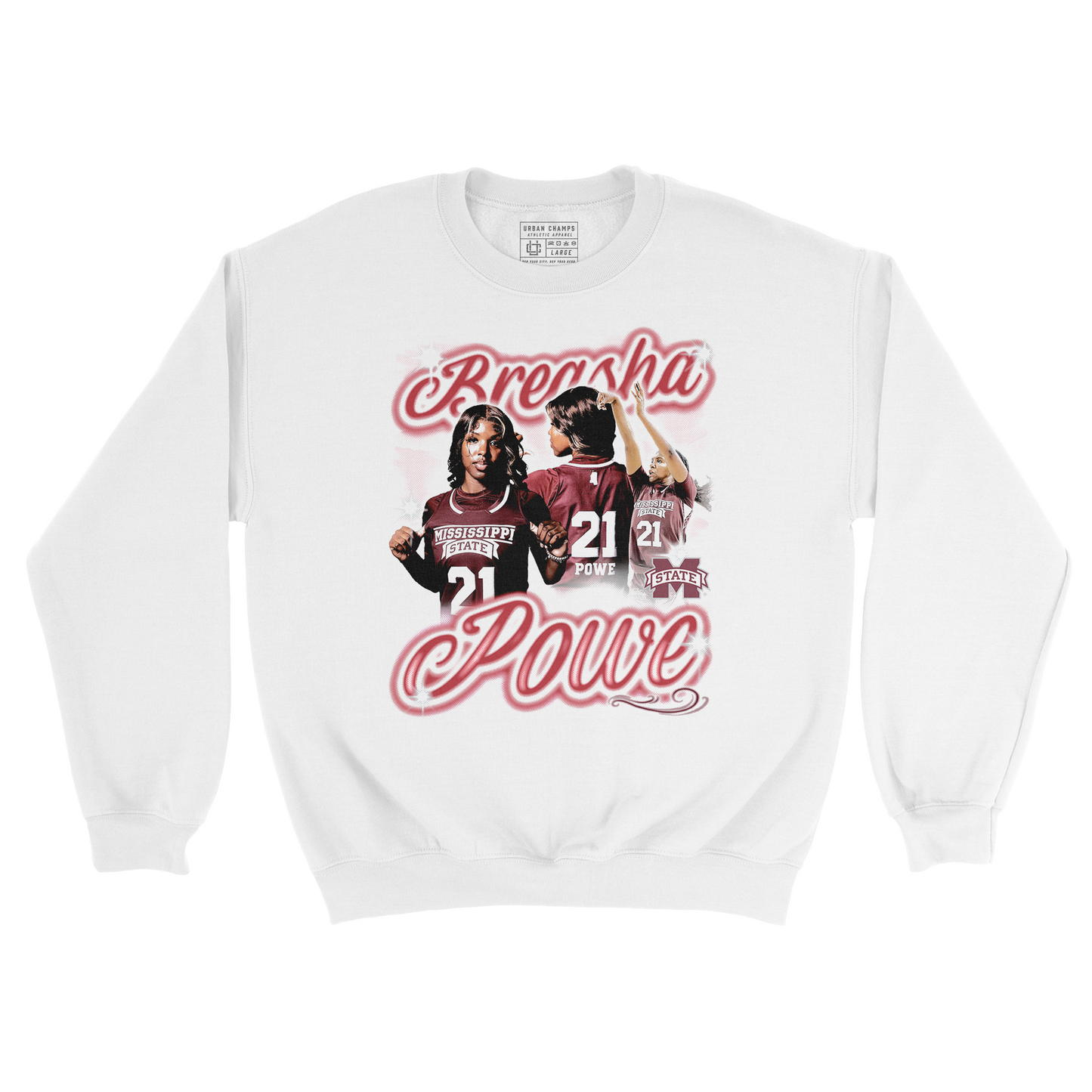 EXCLUSIVE RELEASE: Debreasha Powe 90s Graphic White Crew