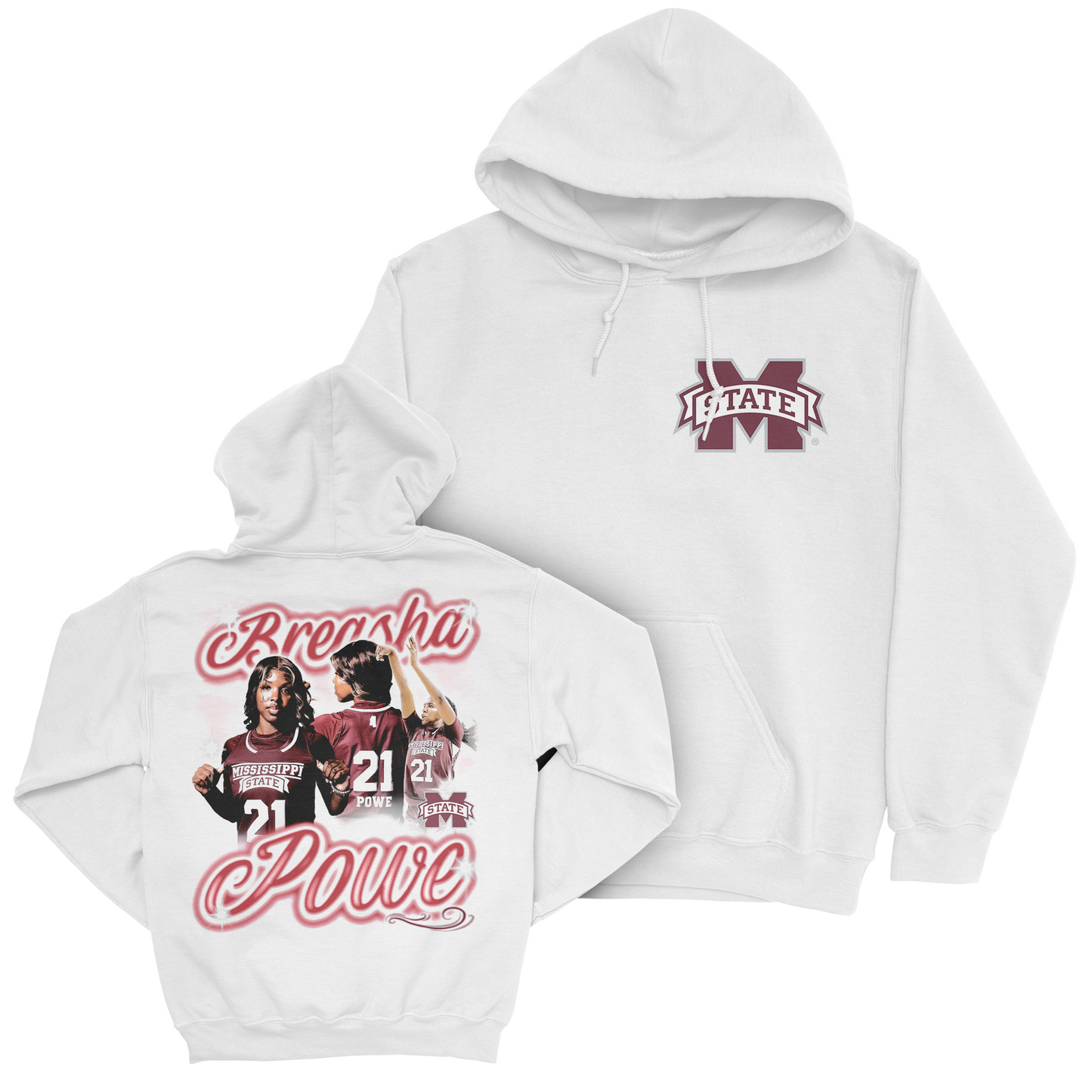 EXCLUSIVE RELEASE: Debreasha Powe 90s Graphic White Hoodie