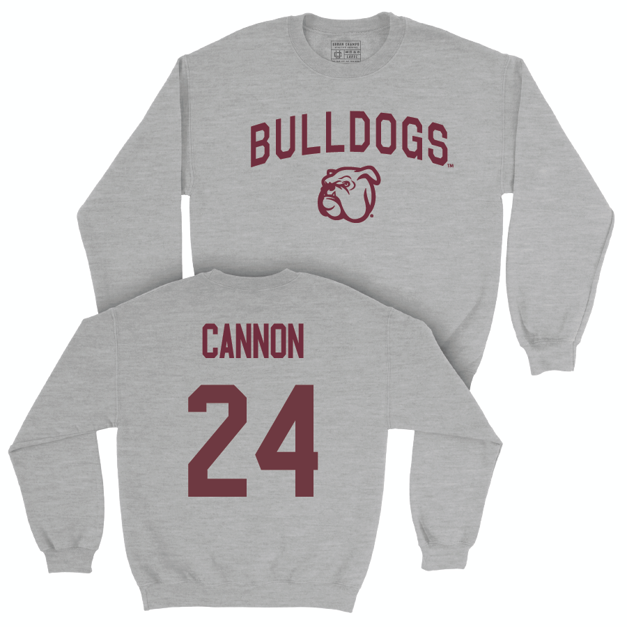 Sport Grey Football Bulldogs Crew   - Elijah Cannon