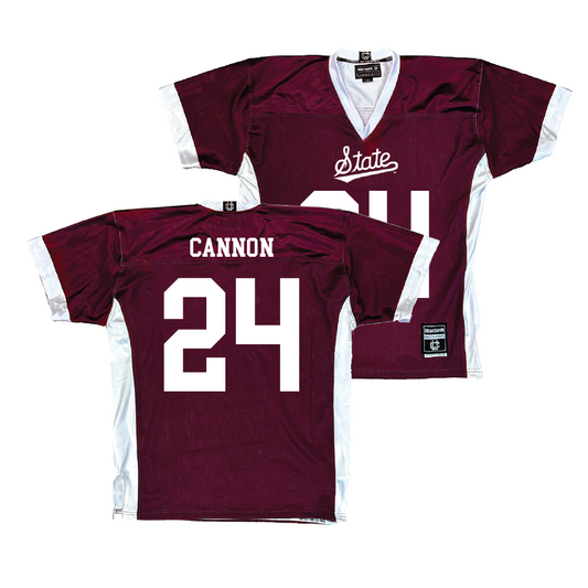 Maroon Mississippi State Football Jersey   - Elijah Cannon