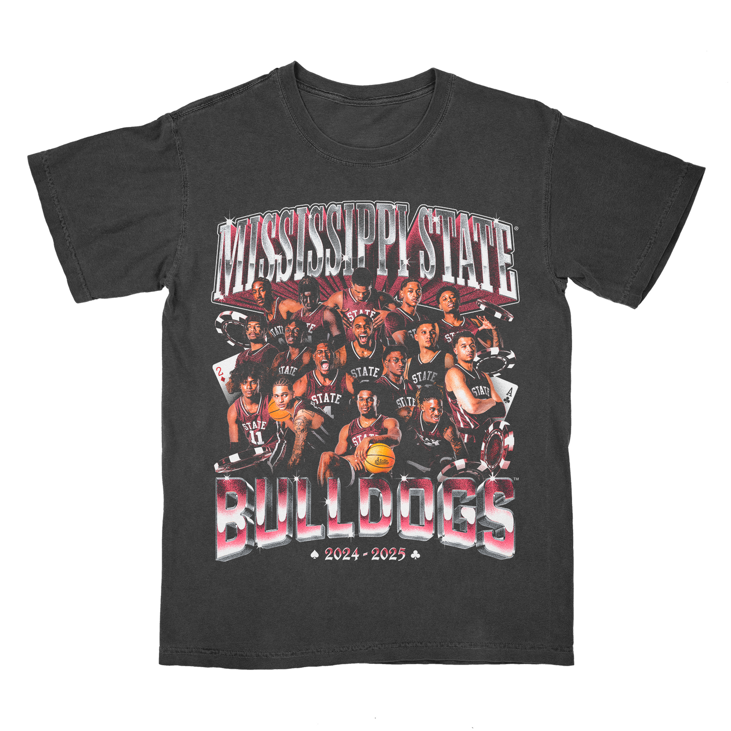 EXCLUSIVE RELEASE: 2024-25 Mississippi State Men's Basketball Team Pepper Tee