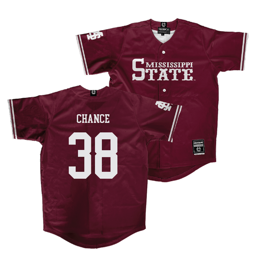 Mississippi State Baseball Maroon Jersey - Bryce Chance | #38