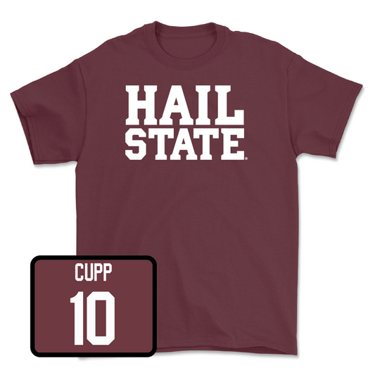 Maroon Baseball Hail Tee - Dylan Cupp