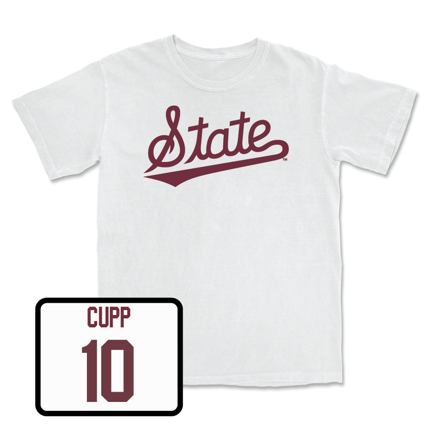 Baseball White Script Comfort Colors Tee - Dylan Cupp