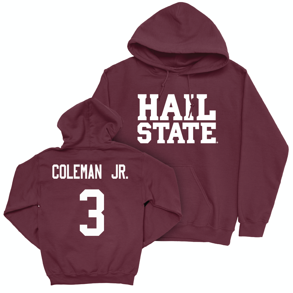 Maroon Football Hail Hoodie  - Kevin Coleman Jr.