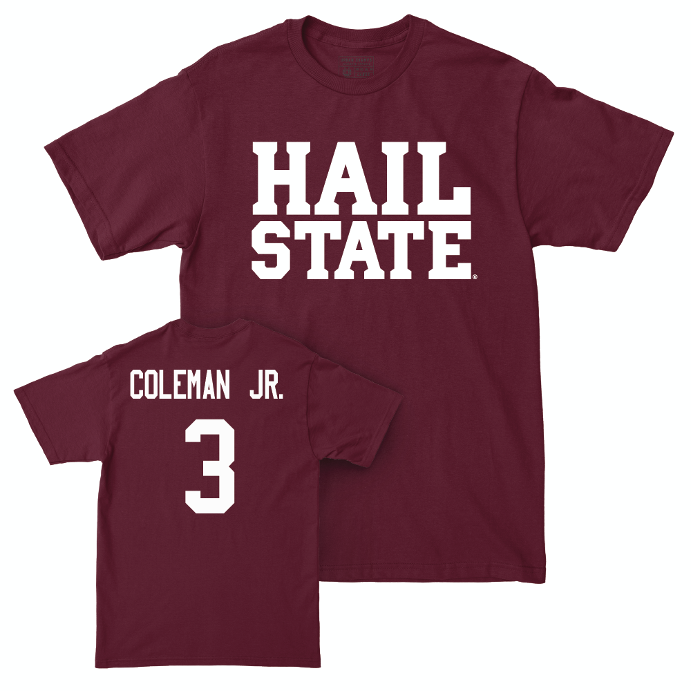 Maroon Football Hail Tee  - Kevin Coleman Jr.