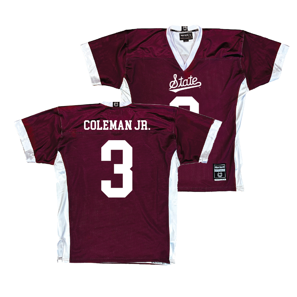 Maroon Mississippi State Football Jersey  - Kevin Coleman Jr.