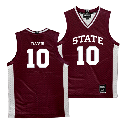 Mississippi State Men's Basketball Maroon Jersey  - Dashawn Davis
