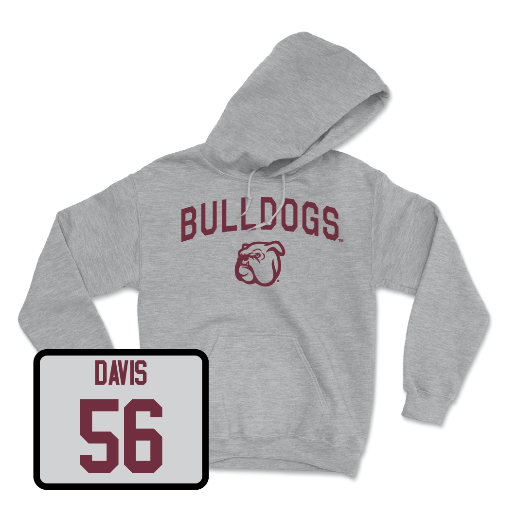 Sport Grey Football Bulldogs Hoodie  - Wesley Davis