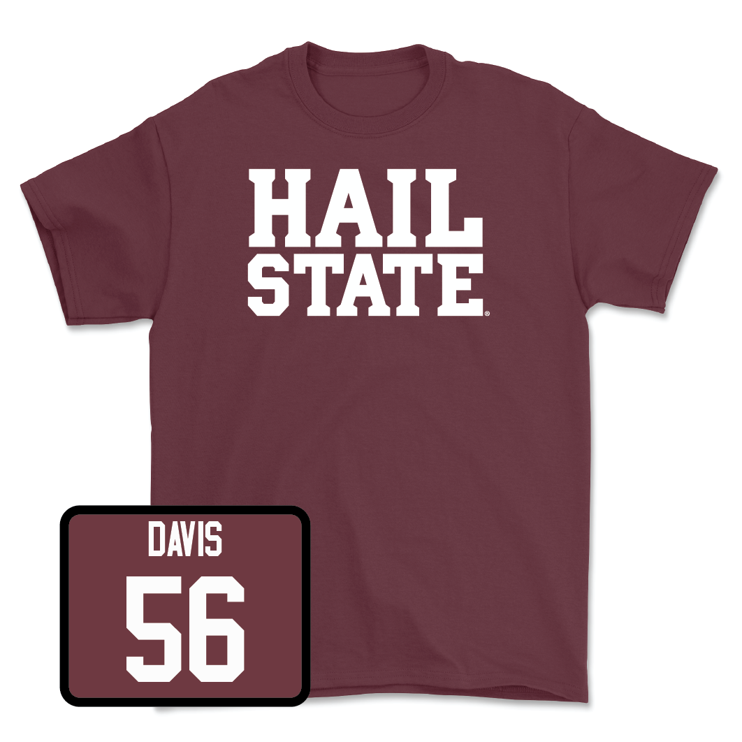 Maroon Football Hail Tee  - Wesley Davis