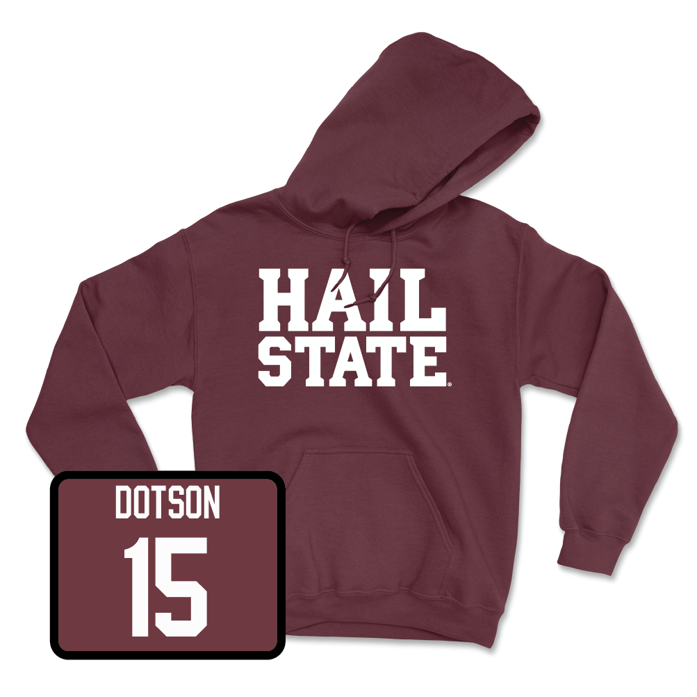 Maroon Baseball Hail Hoodie  - Luke Dotson