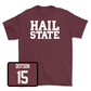 Maroon Baseball Hail Tee  - Luke Dotson