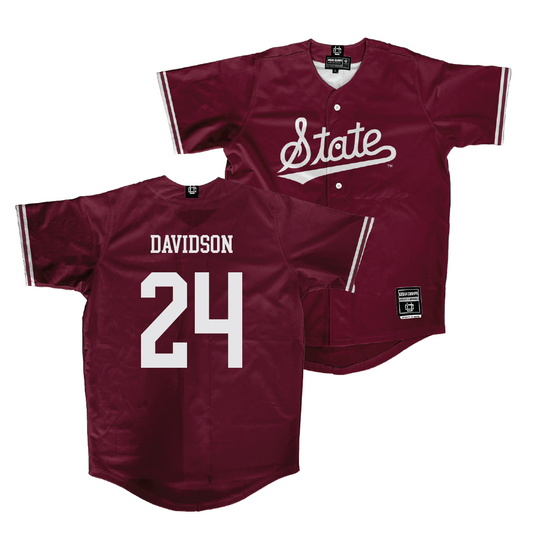 Mississippi State Softball Maroon Jersey - Megan Davidson | #24