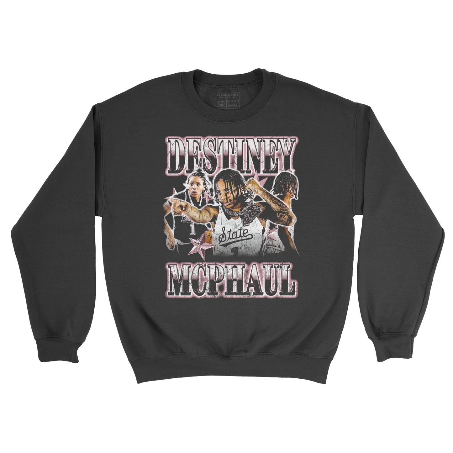 EXCLUSIVE RELEASE: Destiney McPhaul 90s Graphic Black Crew