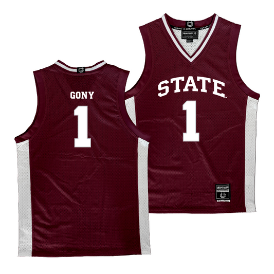 Mississippi State Women's Basketball Maroon Jersey  - Nyayongah Gony
