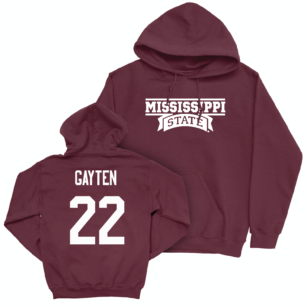 Maroon Football Team Hoodie   - Xavier Gayten