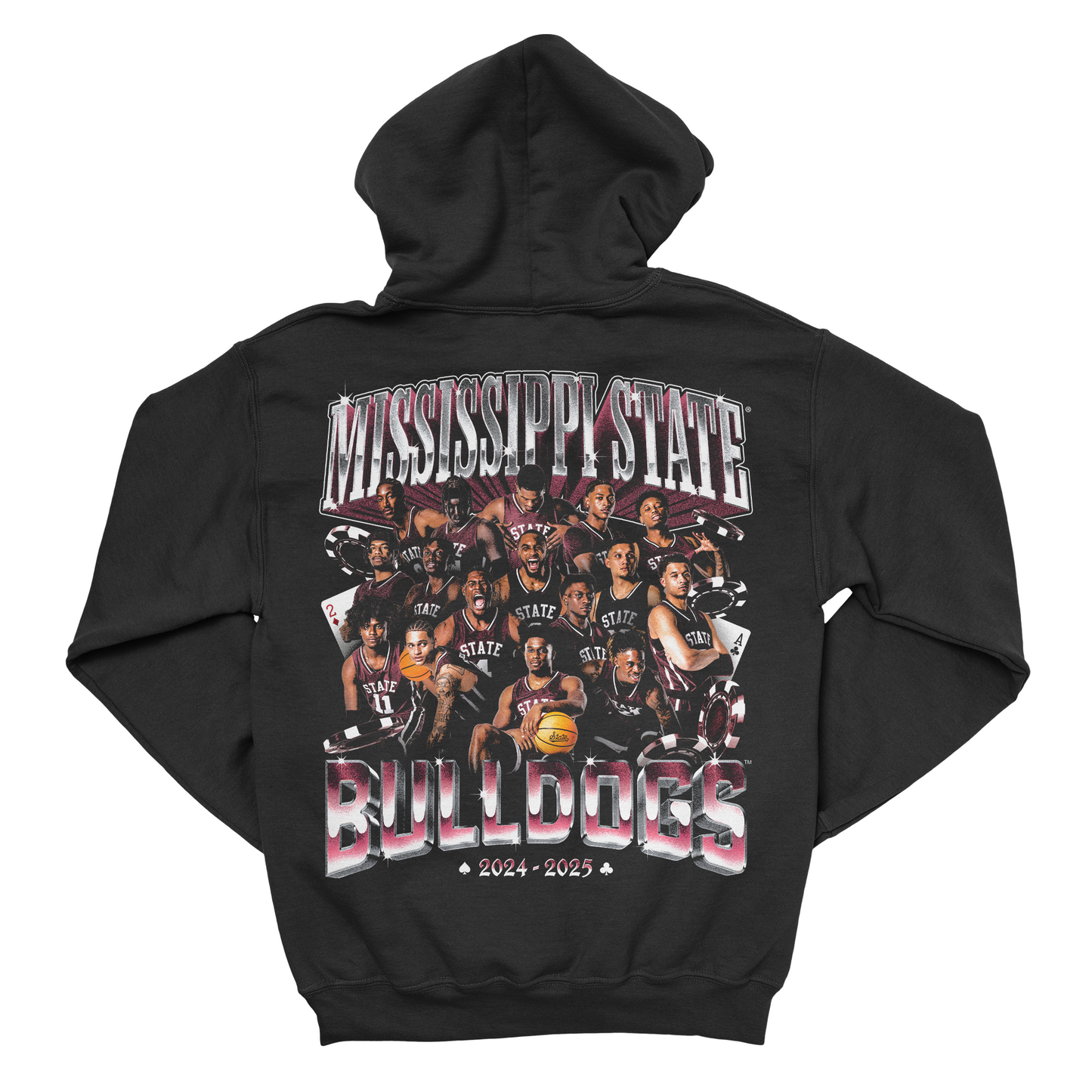 EXCLUSIVE RELEASE: 2024-25 Mississippi State Men's Basketball Team Black Hoodie