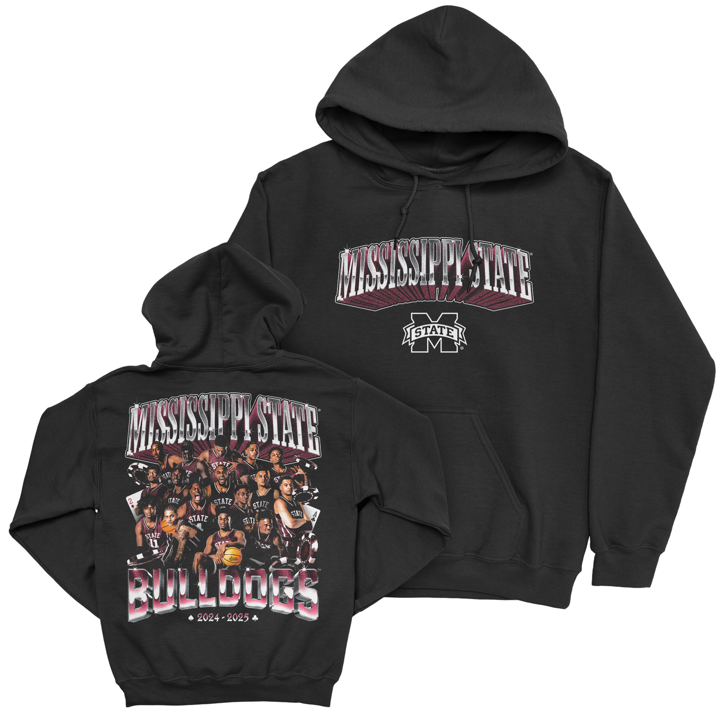 EXCLUSIVE RELEASE: 2024-25 Mississippi State Men's Basketball Team Black Hoodie