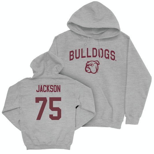 Sport Grey Football Bulldogs Hoodie   - Jacoby Jackson