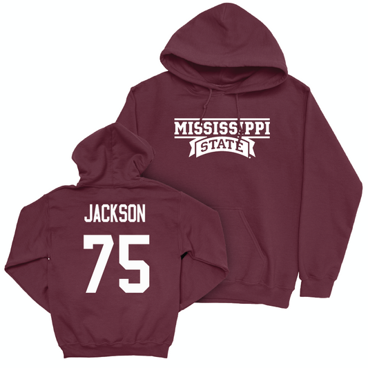 Maroon Football Team Hoodie   - Jacoby Jackson