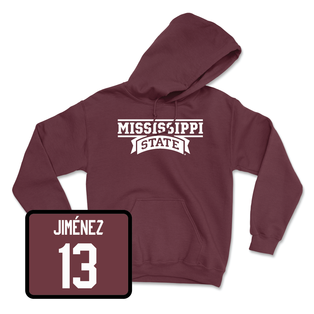 Maroon Women's Basketball Team Hoodie - Rocío Jiménez