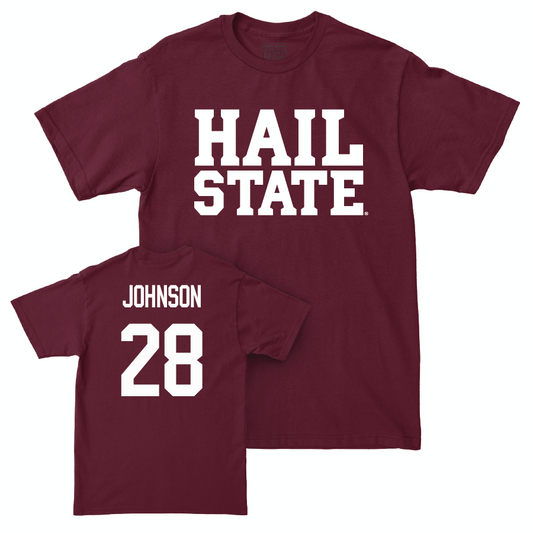 Maroon Football Hail Tee   - Tanner Johnson