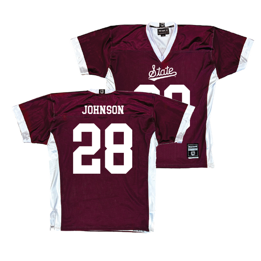 Maroon Mississippi State Football Jersey   - Tanner Johnson