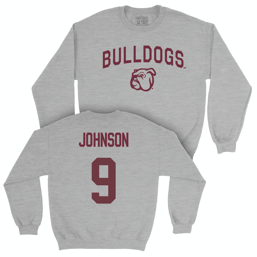 Sport Grey Football Bulldogs Crew   - Ricky Johnson