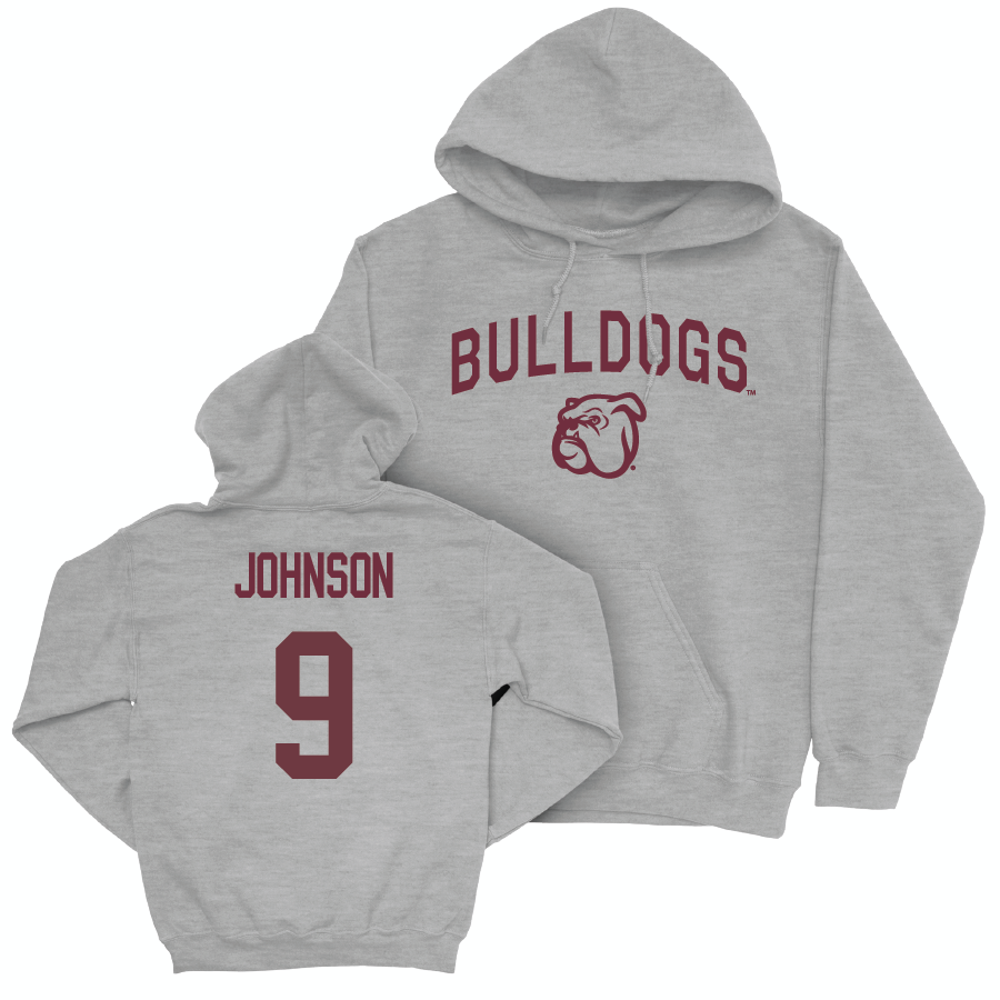 Sport Grey Football Bulldogs Hoodie   - Ricky Johnson