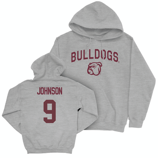 Sport Grey Football Bulldogs Hoodie   - Ricky Johnson