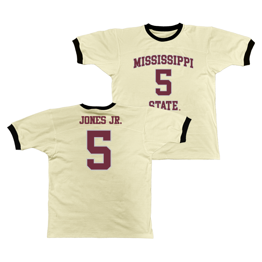 Mississippi State Retro Ringer Tee - Shawn Jones Jr.