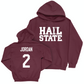 Maroon Women's Basketball Hail Hoodie - Jerkaila Jordan