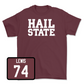 Maroon Football Hail Tee  - Jimothy Lewis