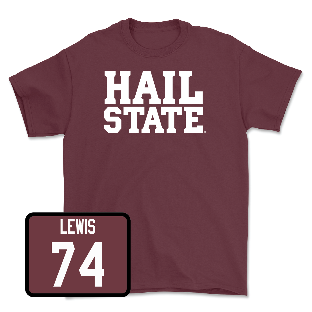 Maroon Football Hail Tee  - Jimothy Lewis