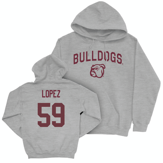 Sport Grey Football Bulldogs Hoodie   - Alex Lopez