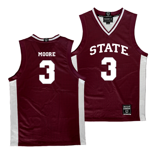 Mississippi State Men's Basketball Maroon Jersey  - Shakeel Moore